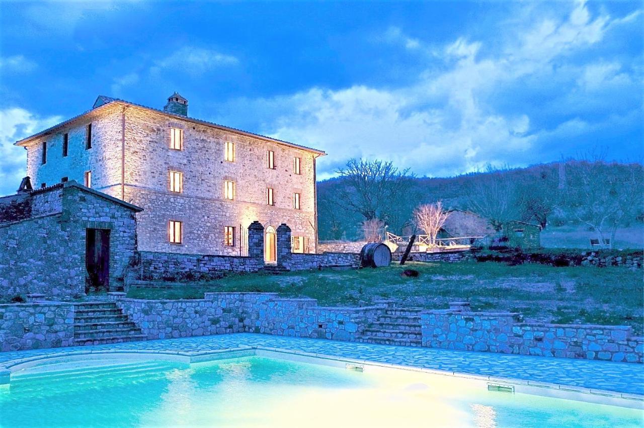 Campo Al Vento - Country Farm Villa Monte Castello di Vibio Exteriör bild