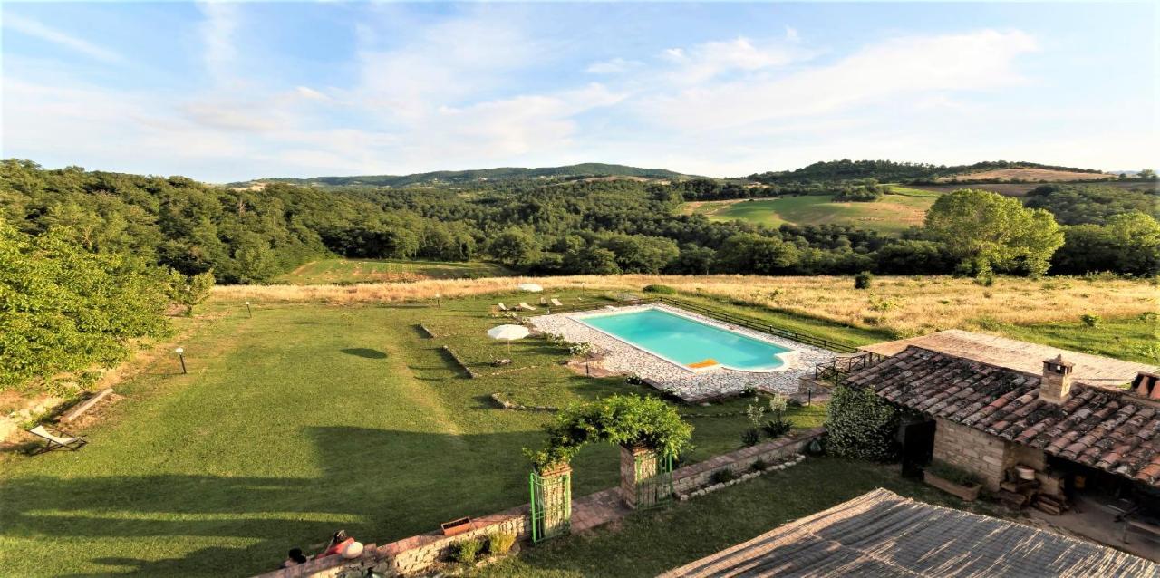 Campo Al Vento - Country Farm Villa Monte Castello di Vibio Exteriör bild